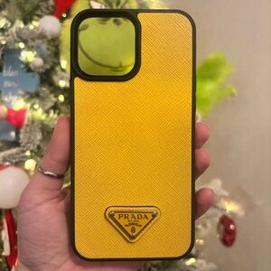 Prada Vibrant Yellow iPhone 15 Pro Max Case LIKE NEW - Giftable